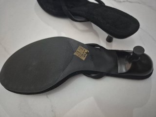 Sandalias Negras Tacón