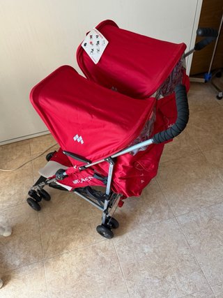 Carrito Gemelar Maclaren Rojo