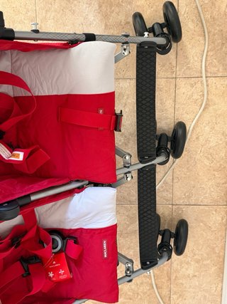 Carrito Gemelar Maclaren Rojo