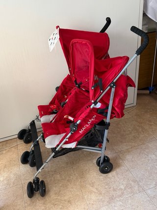 Carrito Gemelar Maclaren Rojo