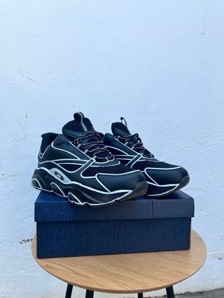 Christian Dior B22 Zapatillas Negras Blancas