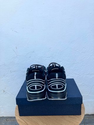 Christian Dior B22 Zapatillas Negras Blancas