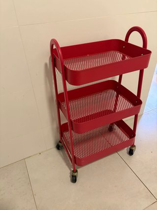 Carrello Ausiliare Rosso Ikea