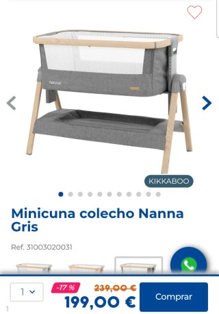 Mini cuna Nana con funda