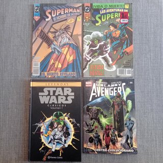 Cómics Marvel y DC · Avengers, Superman, Star Wars