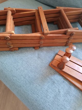 Botellero y perchero extensible madera