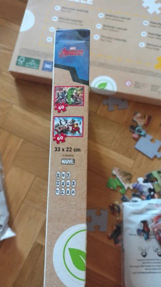 2 Puzzles Avengers 60 piezas Trefl Eco