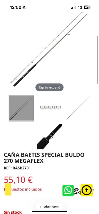 Caña pesca Baetis Special Buldo 270