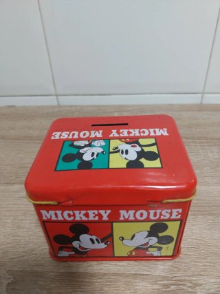 Cajita metálica Mickey Mouse años 80