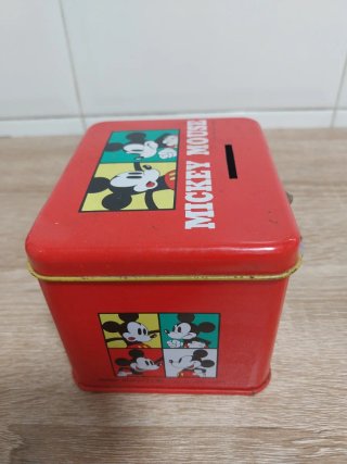 Cajita metálica Mickey Mouse años 80