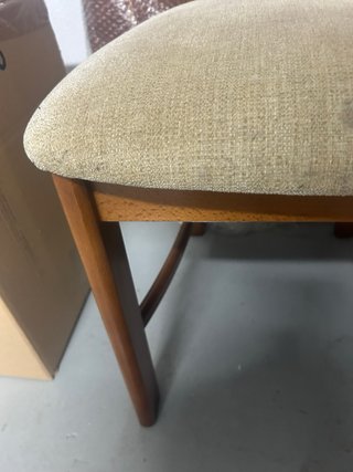 Conjunto de 6 sillas de comedor de nogal