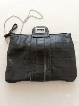 Bolso Clutch Vintage Rossetti Diffusion Negro