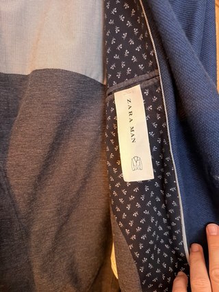 Americana Zara Man Azul Marino