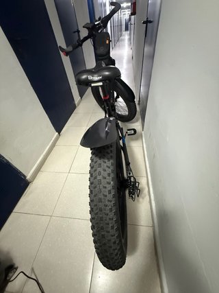 Bicicleta Eléctrica Fat Bike Negra