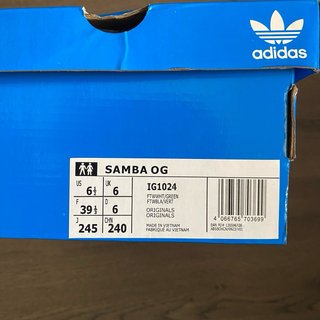 Adidas Samba OG Blancas Verdes Talla 39