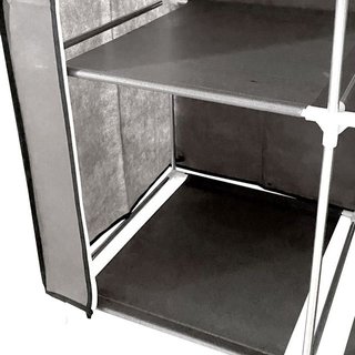 Armario Vestidor Tela Puertas 170x130 Gris NUEVO