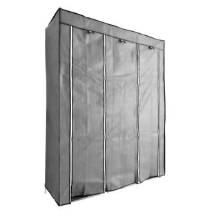 Armario Vestidor Tela Puertas 170x130 Gris NUEVO