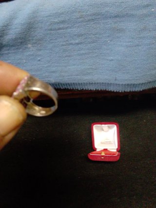 Anillo Plata Antigua Morganitas Rosas