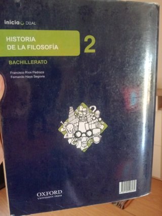 Historia de la filosofía, Bachillerato 2