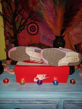 Nike Air Max 90 Rosa y Plateado