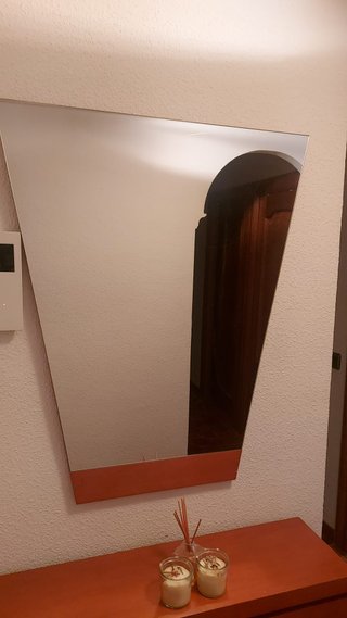 Mueble zapatero con espejo para recibidor