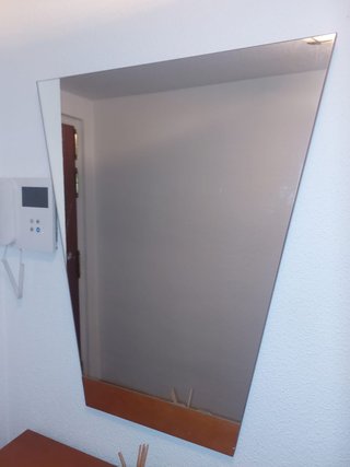 Mueble zapatero con espejo para recibidor