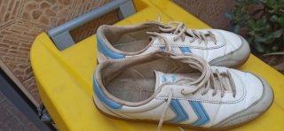 Zapatillas Hummel Blancas y Azules