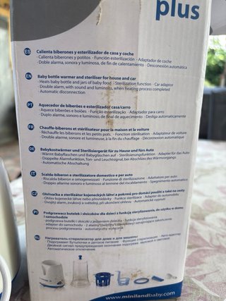Calienta biberones y esterilizador