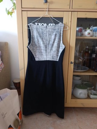Oportunidad Vestido Adolfo Dominguez elegante B/N