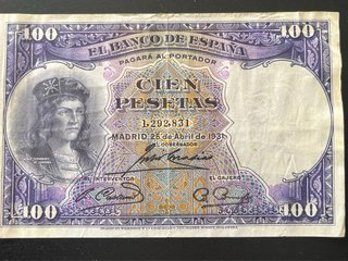 Lote  3 Billetes Antiguos España