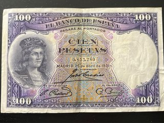 Lote  3 Billetes Antiguos España