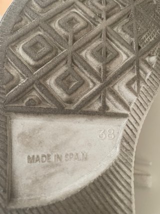 Zapatillas Popa Serraje Plataforma Marrón