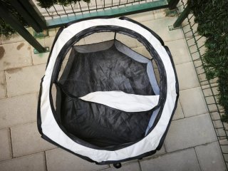 Transportín y parque para perros pequeños