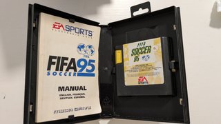 Fifa 95 Megadrive Manual y Cartucho EA Sports