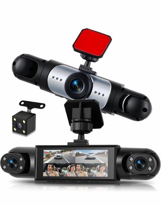 Dash Cam 3 Lenti con Schermo LCD
