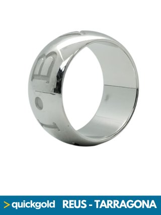 040-01-00792 ANILLO ORO BLANCO 18K TIPO BULGARI