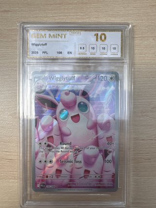 Carta Pokémon Wigglytuff PFL 105 GEM MINT 10