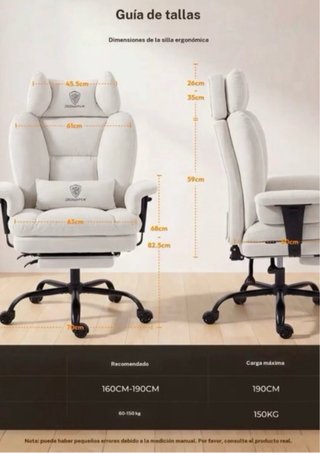 silla de oficina ergonomica Dowinx