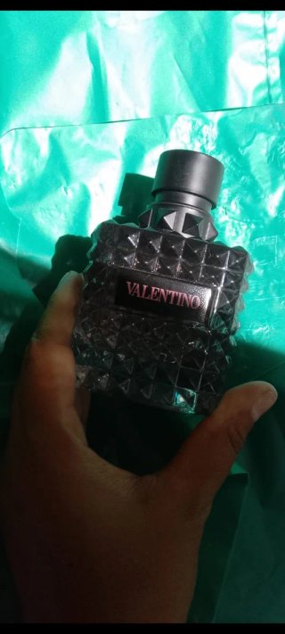 Perfume Valentino Hombre Negro Rosa