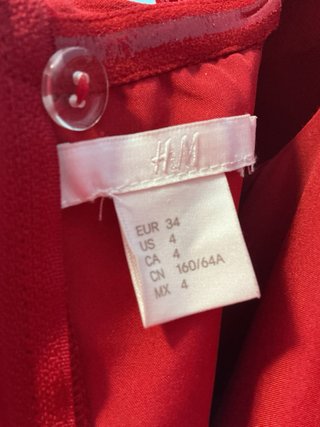 Mono H&M Rojo Hombros Descubiertos
