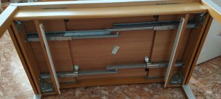 Mesa extensible madera y metal