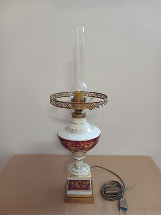 Lampada da tavolo anni '60 porcellana