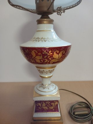 Lampada da tavolo anni '60 porcellana