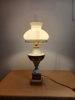Lampada da tavolo anni '60 porcellana