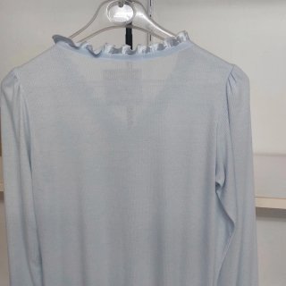 Camisón Gari Gimeno canalé azul Talla M