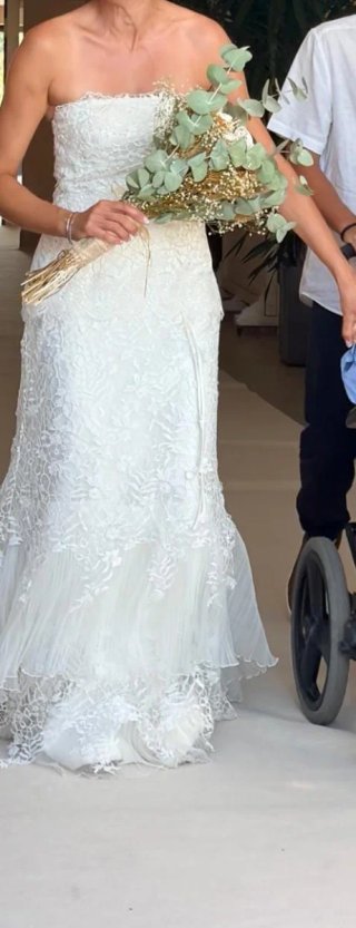 Vestido de Novia Charo Peres Encaje Semicola