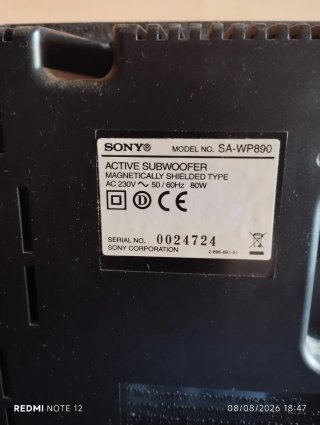Equipo Home Cinema Sony 5.1 y mando original Sony