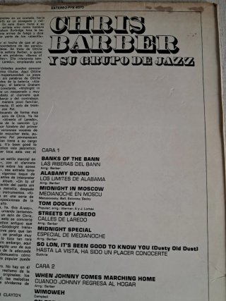 Vinilo Chris Barber Folk Barber Style