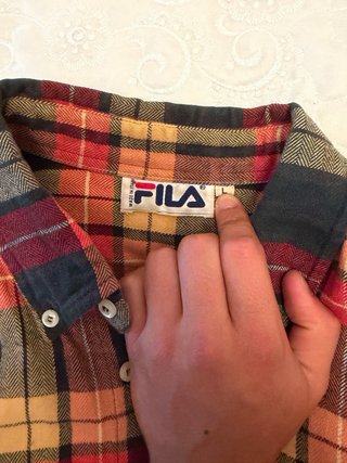 Camisa Fila Vintage Cuadros Talla L