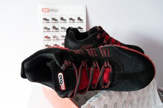 Zapatos Seguridad KS Tools S1P Talla 42 Negros/Roj